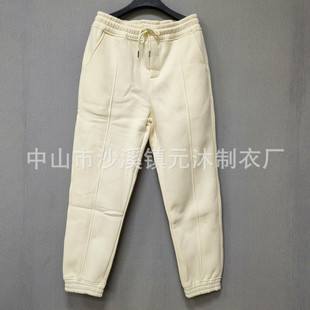 Factory Customized Casual Pants and Sweatpants Zhongshan Shaxi Garment Factory Pure Cotton Terry Cloth Fashion Pants Embroidered Printing