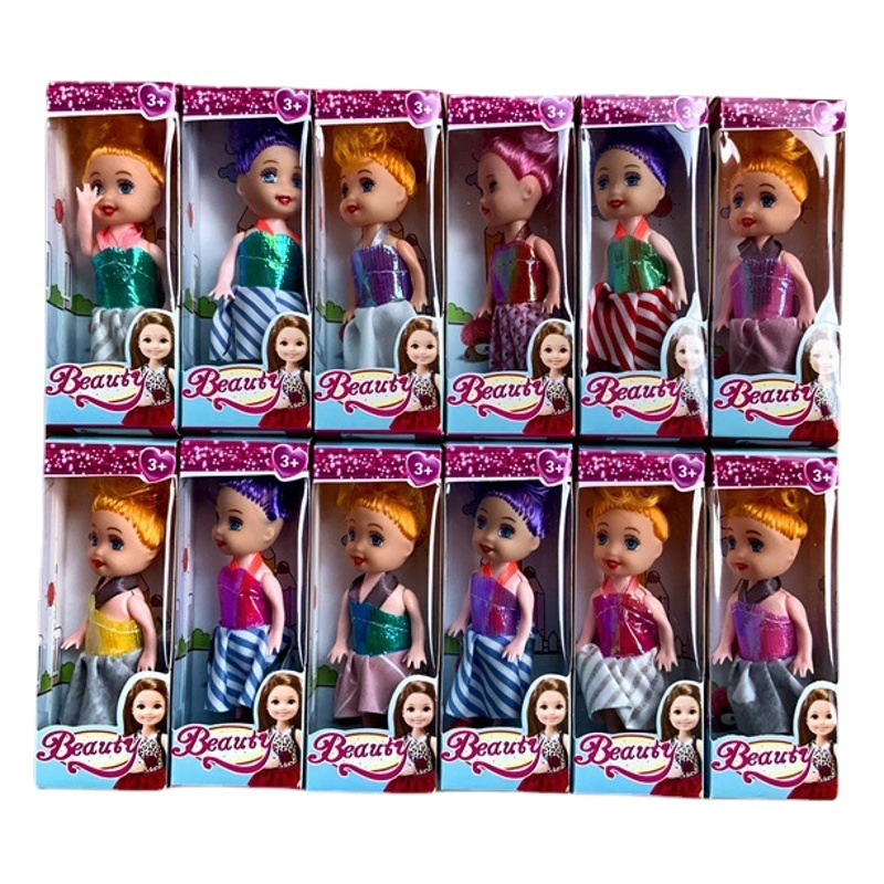 DIY Barbie muñeca sola independiente embalaje pequeña caja de regalo chica puesto juguete empuje 1 yuan Premio transfronterizo comercio exterior