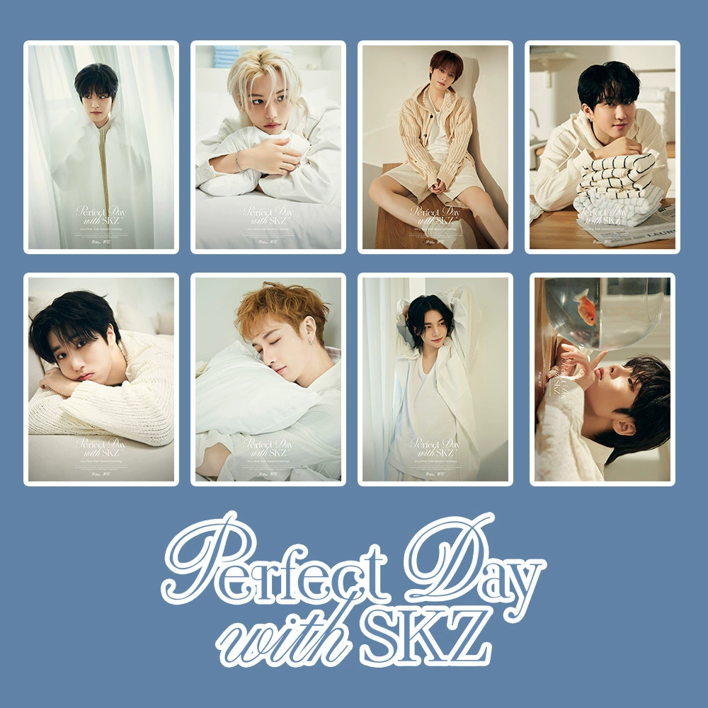 Набор стикеров SK 2024 «Perfect Day» — 91 шт., разнообразные портретные и сценические фан-стикеры
