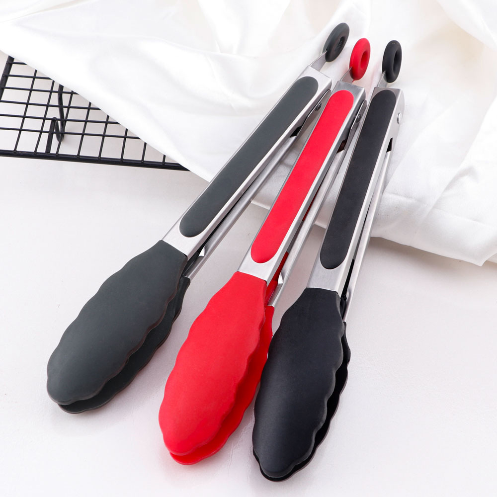 Cross-Border Kitchen Utensils Food Clips Silicone Food Clips Barbecue Clips Steak Clips Bread Barbecue Fried Fish Clips Household