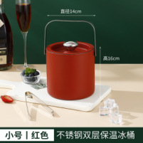 304 acero inoxidable de doble capa barril de hielo portátil al aire libre barril de música barril de cerveza fría barril de champán vino tinto