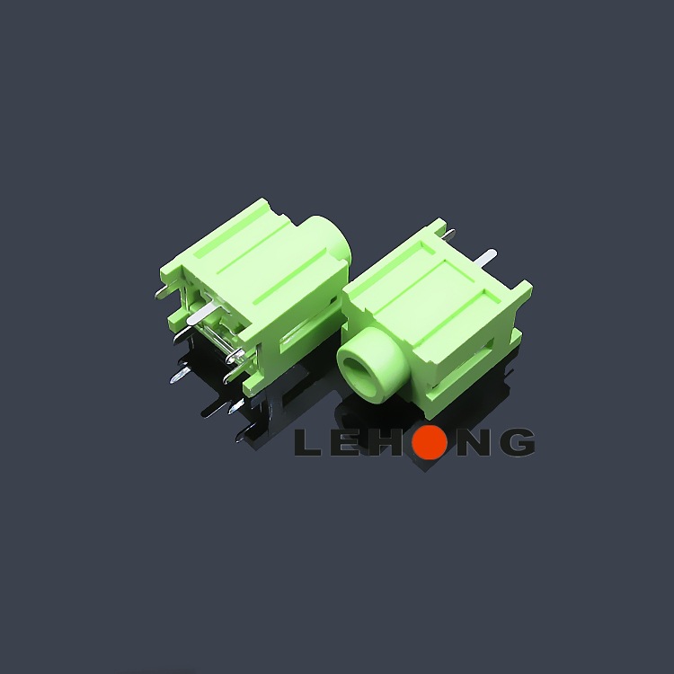 PJ-333-5P/3.5绿色/音频插座/3.5耳机插座/PCB插座/粉绿粉绿可配