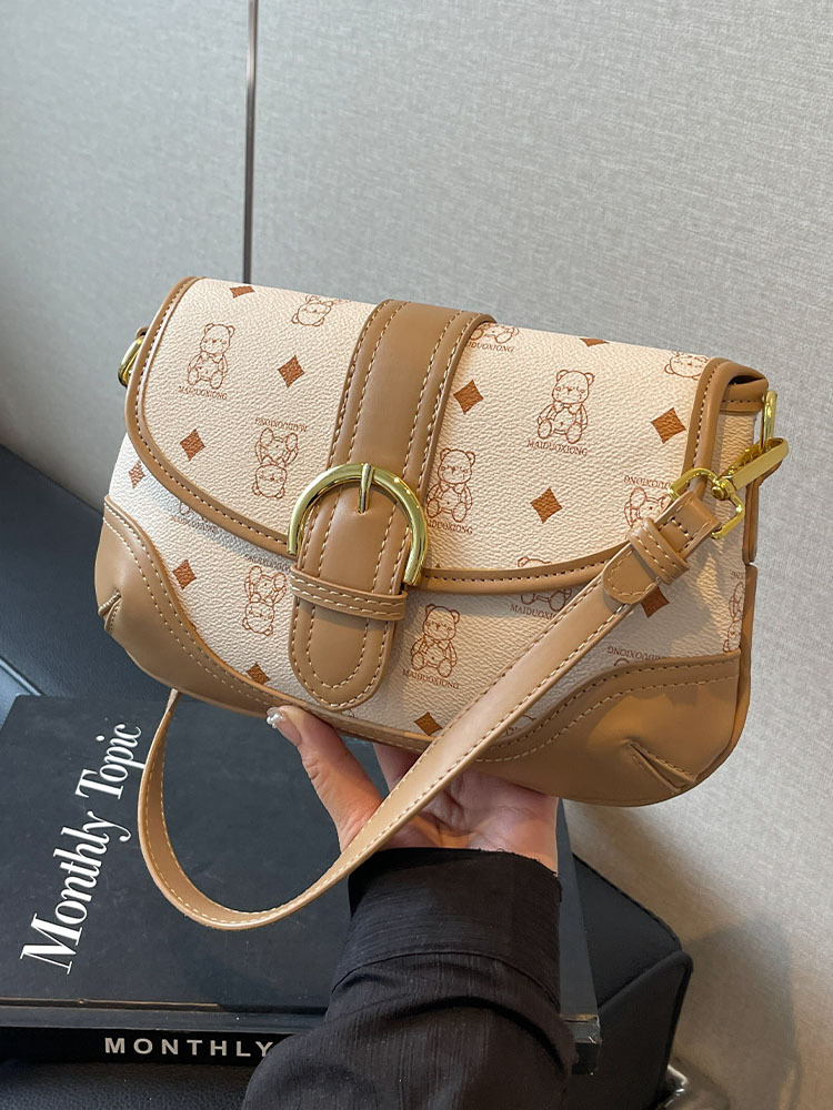 Bolso de mujer, bolso de hombro informal de otoño, bolso cuadrado pequeño de moda, bolso de hombro sencillo para ir al trabajo, nuevo bolso de hombro ancho para mujer.