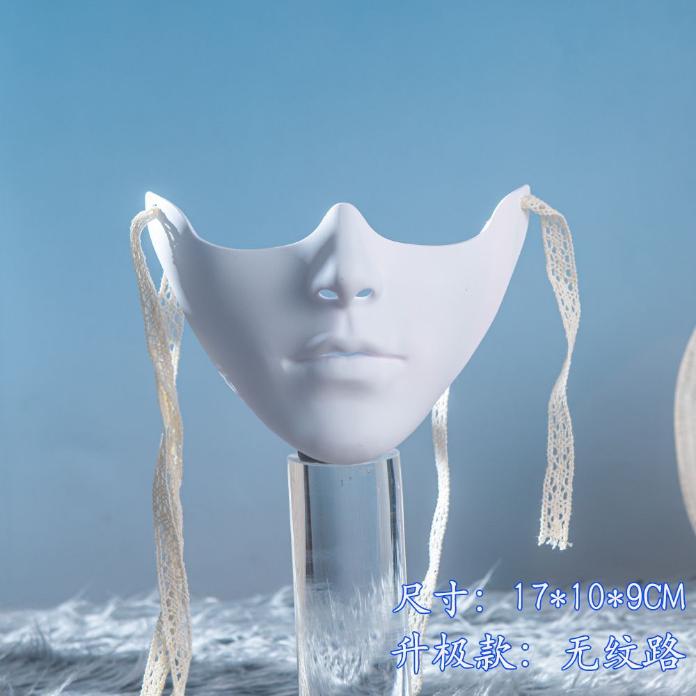 Nuevo color mitad inferior cara COS belleza accesorios muebles colección media cara decoración mecánica viento adulto hombres y mujeres máscara image 17