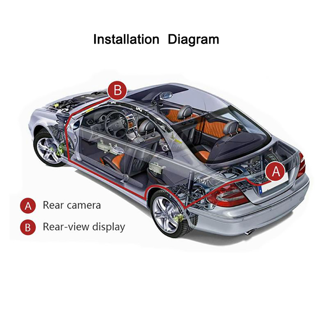 7inch Universal home and vehicle-mounted display for buses and trucks, LCD AV high-definition monitoring, bus reversing display screen, VGA