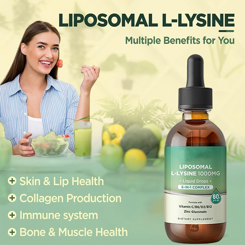 Кросс‑бордер иностранная торговля горячий продаж liposome levoly lysine drops L‑Lysine Droplets индивидуальные наклейки бренд