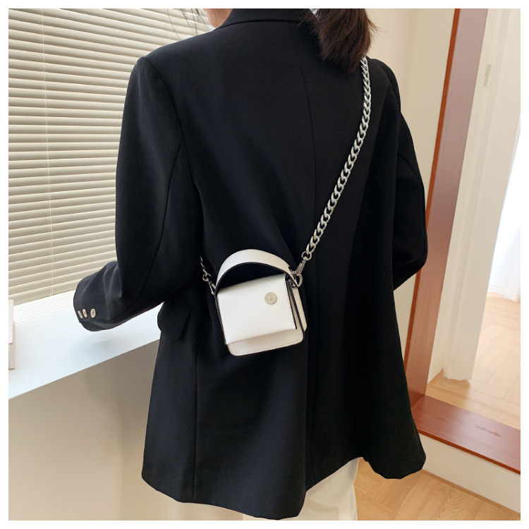 Korean Thick Chain Messenger Shoulder Square Portable Bag display picture 5