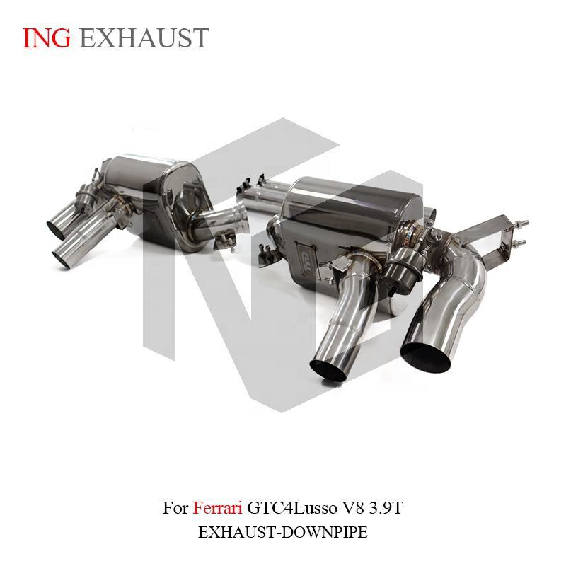 Suitable for Ferrari GTC4 Lusso V8 3.9T stainless steel exhaust with silencer valve