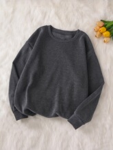 J 13447 Solid Color Loose Hoodie ��ɫ�������� ŷ���羳