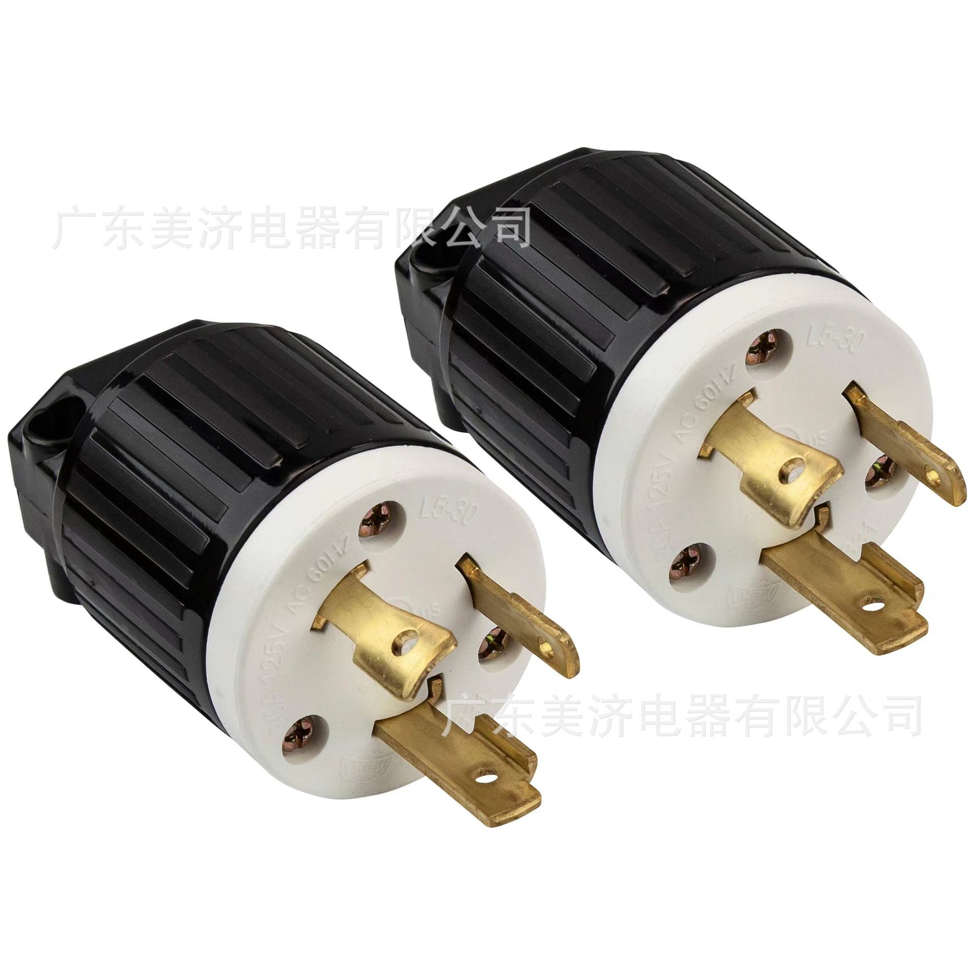LK6331 美式美规 大功率工业接线插头30A 125V NEMA L5-30P