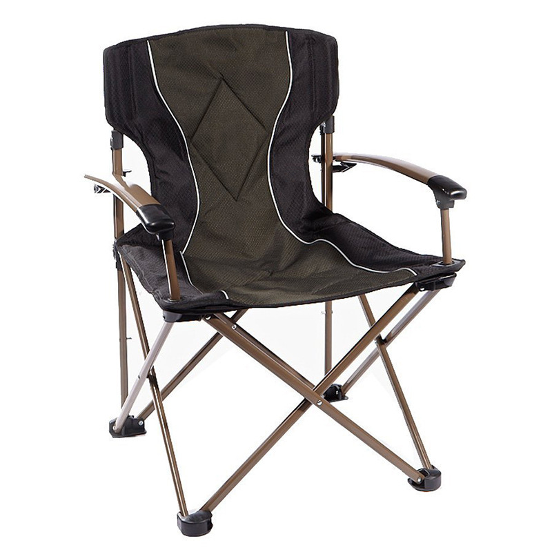 Silla plegable al aire libre nuevo metal reclinable doble capa de alta densidad tela Oxford estilo personalizable por mayor