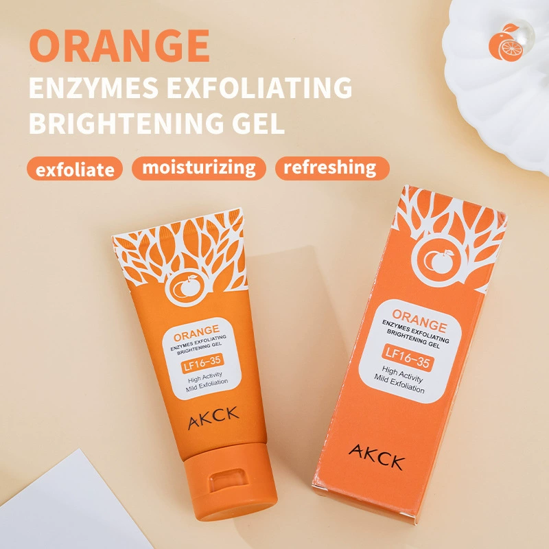 Трансграничный апельсиновый фермент отбеливающий гель для отбеливания лица глубоко очищает увлажняющий крем и гель грязи в месте