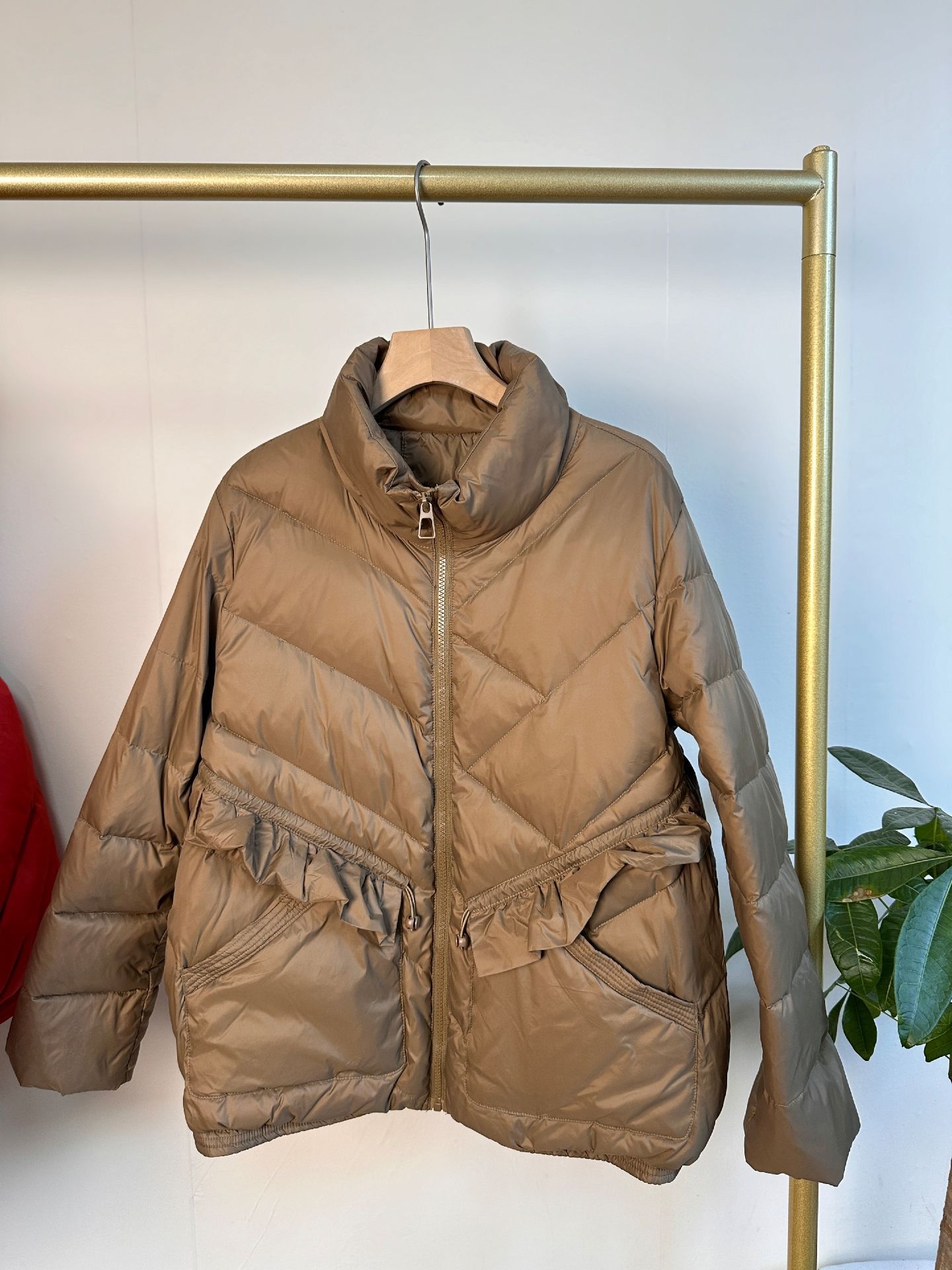 Transfronterizo TikTok coreano chaqueta de encaje para mujeres nuevo corto temperamento suelto blanco chaqueta de pan de cuello vertical