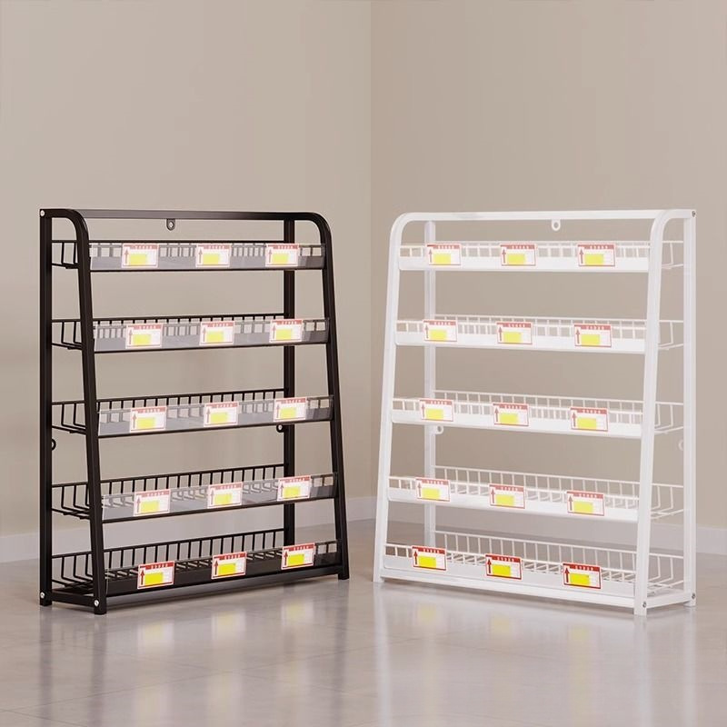 超市货品展示前小货架便利店口香糖零食展示架药店小商品多层置物