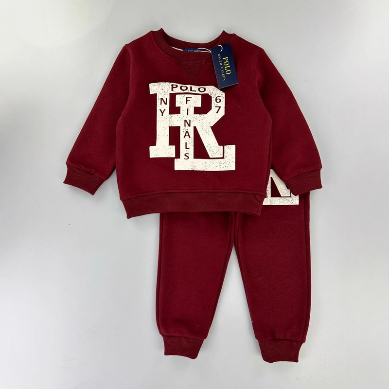 Christmas Export Kidsren's Cartoon European and American Kidsren's Daisy Thin Velvet Sweatshirt Set 2024 Boys and Girls Hooded Two-Piece Set