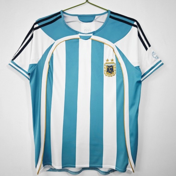 复古爆款跨境世界杯阿根廷梅西10号球衣足球服footballjersey主场