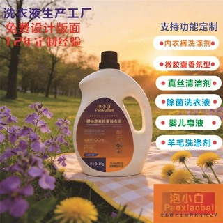 源头生产厂家洗衣液贴牌定制免费设计版贴牌定制礼品洗衣液代加工