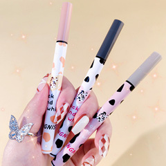 New one-end eyeliner pen, water-resistant, oil-resistant, smudge-proof, colored eyeliner, palpebral fold pen, beginner's eyeliner liquid pen