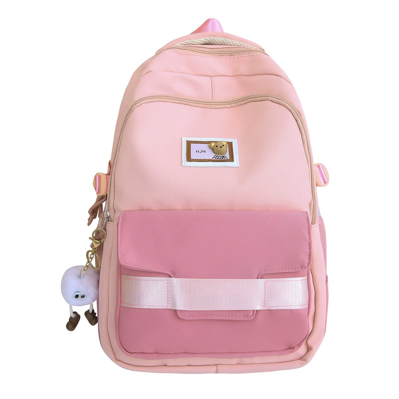 Handheld nylon fashionable capacious backpack for traveling