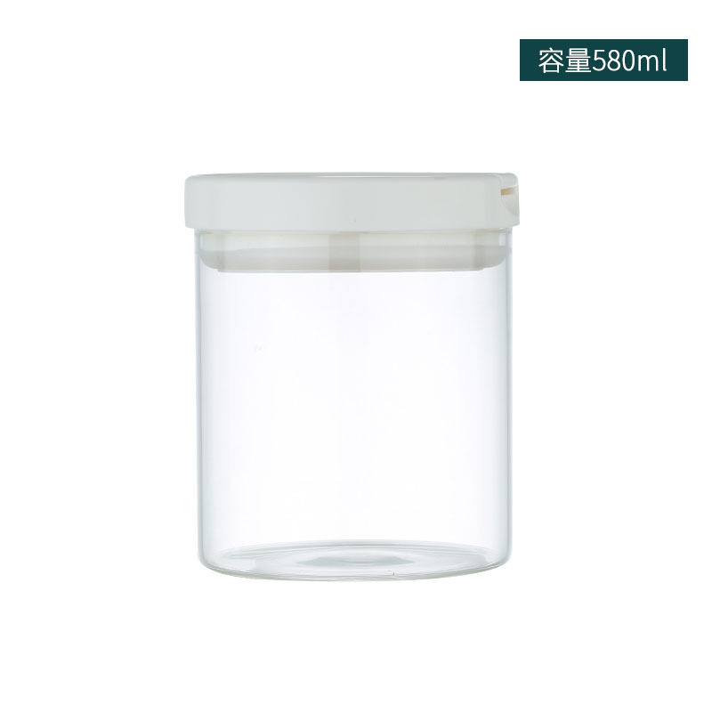 Tarro sellado café en polvo granos de café botella de vidrio frasco de almacenamiento snack azúcar frasco de frutas secas productos secos frasco de almacenamiento de vidrio