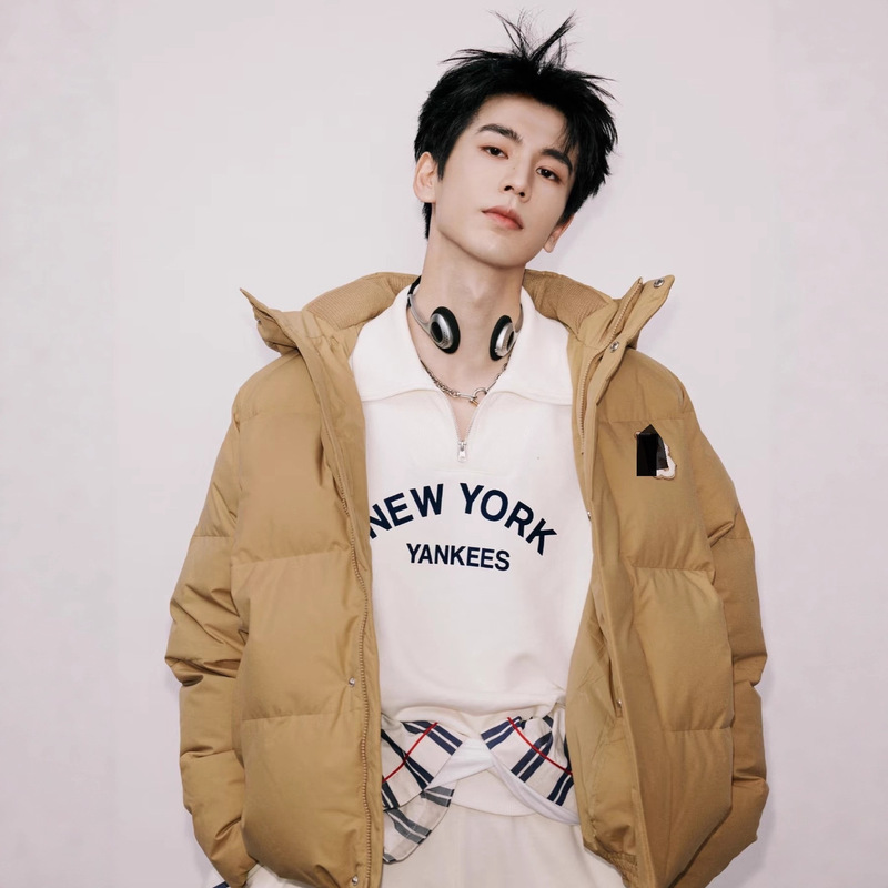 2026 Mlb New New York Yankees Zhang Linghe Same Style Short down Jacket Workwear Parka Couple Style