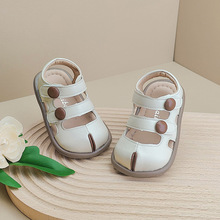 婴儿童学步鞋韩版小童鞋子男童小皮鞋夏季新款包头凉鞋女童宝宝鞋