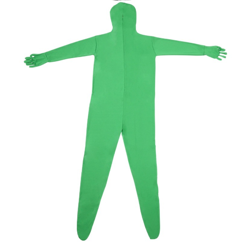 Estudio recorte de ropa de pantalla verde ropa invisible fotografía de cine y televisión recorte fondo de tela verde de una sola pieza separada