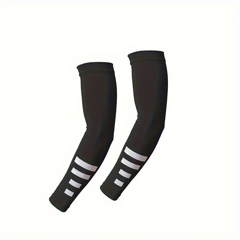 Outdoor sun protection ice sleeves for men and women, quick-drying, breathable, with reflective strips, ice silk arm sleeves for cycling and sports