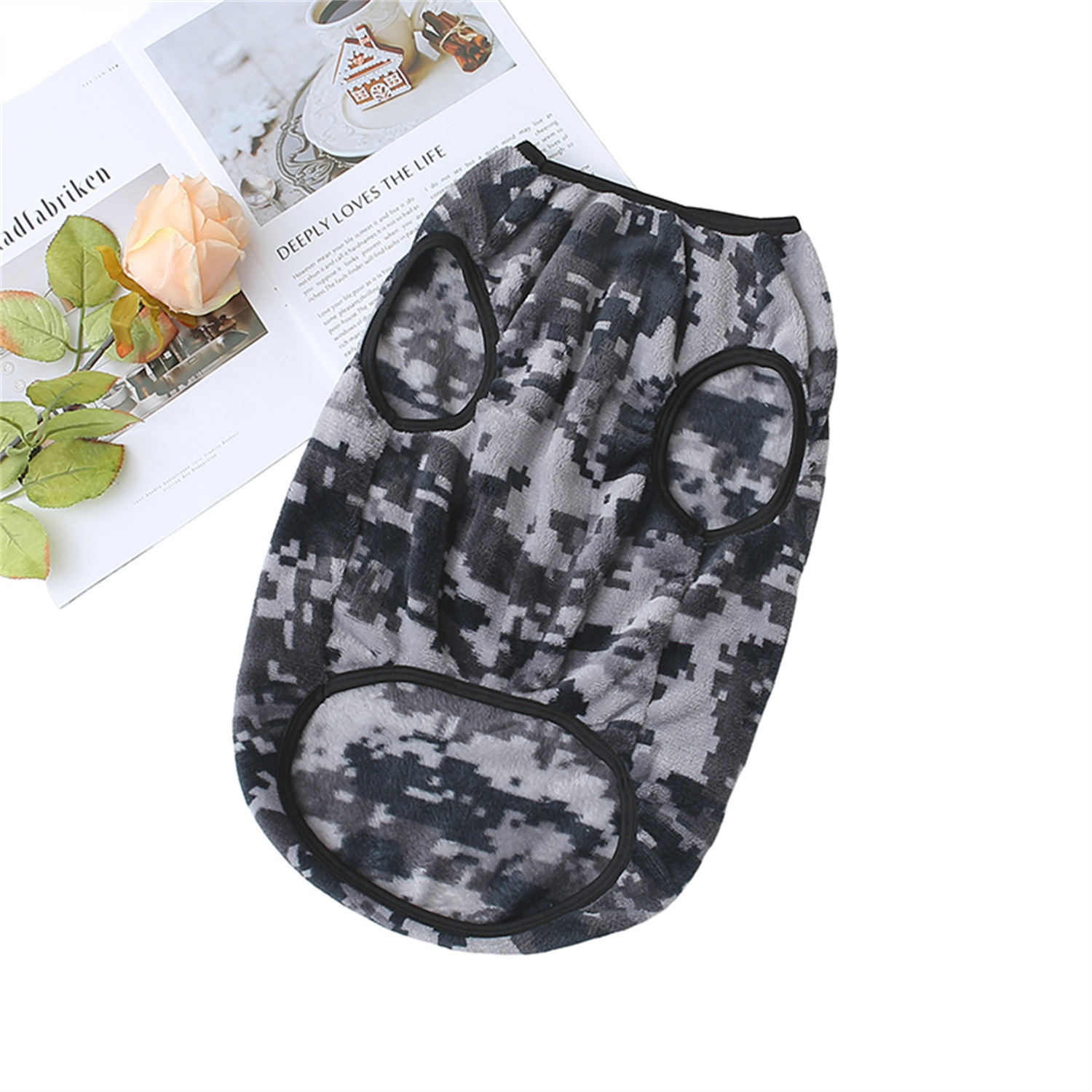 Franela-Camuflaje Gris-Tejido Micro Bullet / XS chaleco 30CM circunferencia del pecho 45CM