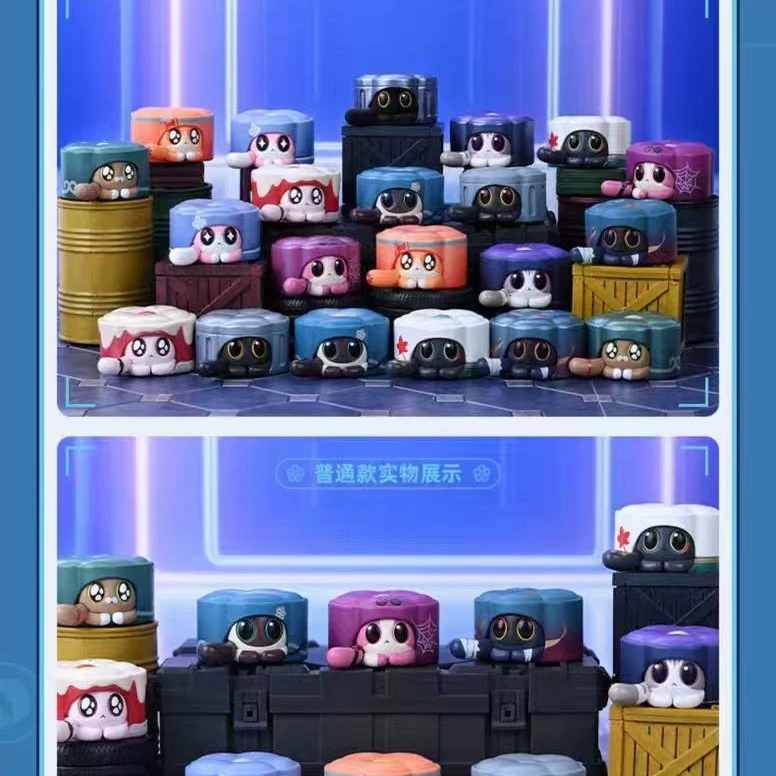 [Официальный подлинный Valley] MiHoYo Collapse Star Dome Railway Cat Cat Cake Слепой Бокс Дженга Руан Мэй Создание Украшения