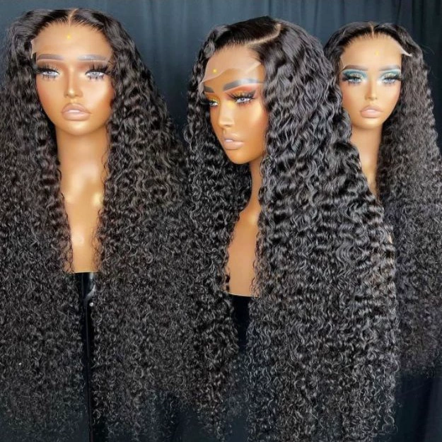 Прямые продажи с фабрики, трансграничный парик, женский высокотемпературный проволочный парик с большим рулоном, оптовая продажа, передний парик шнурка