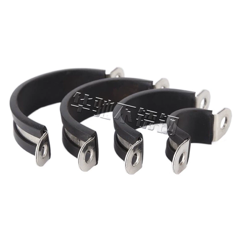 Пряжка из нержавеющей стали с резиновой полосой резиновый зажим с резиновой полосой езда карта круглая труба зажим оптовый зажим