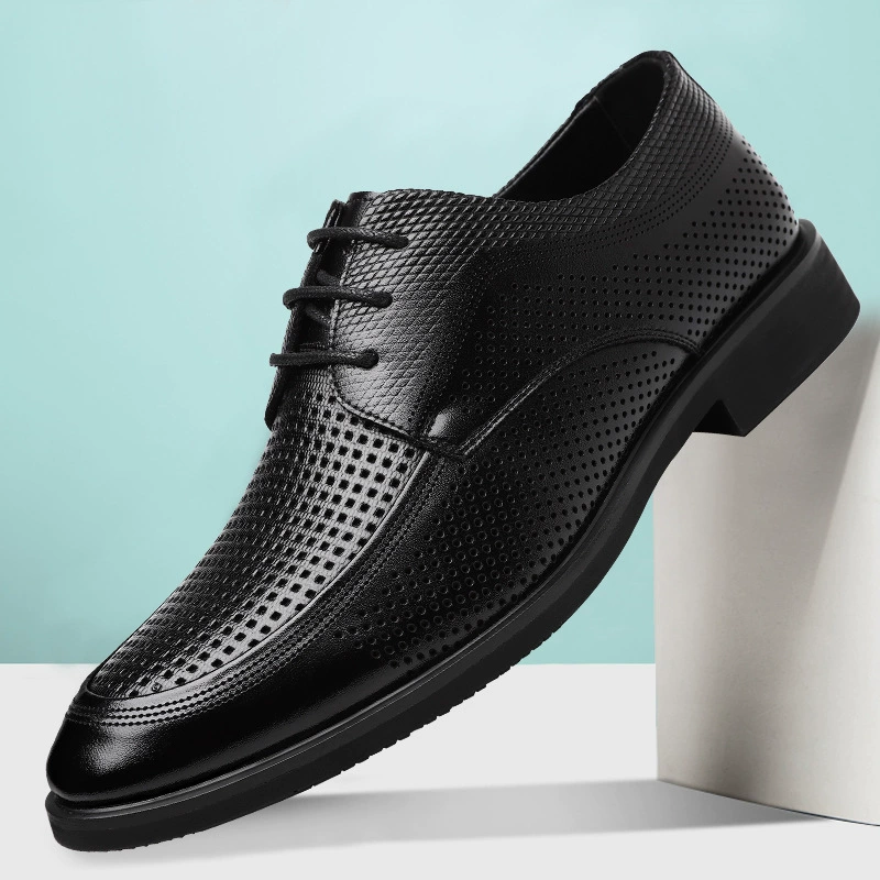 Мужская обувь Летняя мужская деловая одежда кожаные туфли большого размера