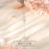 Advanced necklace, sweater, 925 sample silver, high-quality style, Japanese and Korean