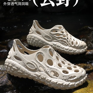 Leshan Sandals Men's Summer Outerwear 2025 New Outdoor Sports Beach Thick Sole Non-Slip Wear-Resistant Fishing Driving