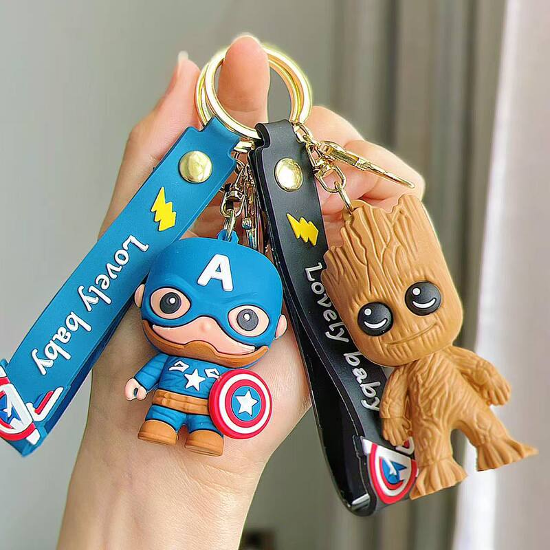 Cartoon Spider-Man Keychain Pendant Creative Iron Man Captain America Doll Bag Pendant Small Gift Wholesale Cartoon Spider-Man Keychain Pendant Creative Iron Man Captain America Doll Bag Pendant Small Gift Wholesale