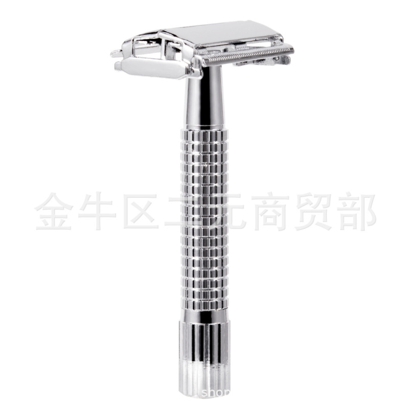 Cross-Border Supply Butterfly Razor Wholesale Vintage Manual Razor Double-Sided Blade Shaving Razor Men's Shaving Razor