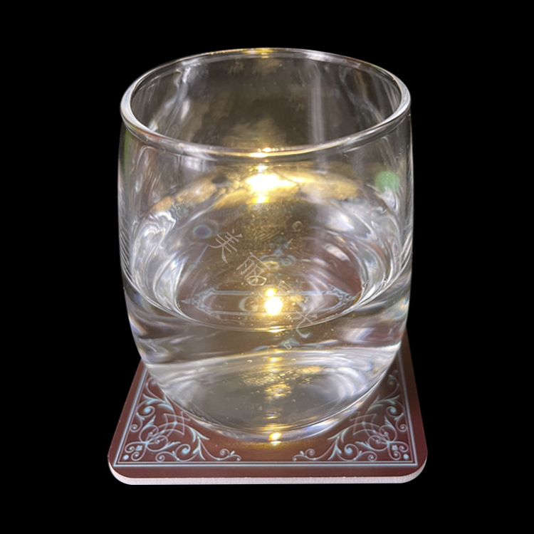 Plataforma transfronteriza sensor de gravedad luz posavasos bar suministros de atmósfera cerveza bebida fabricante de posavasos led