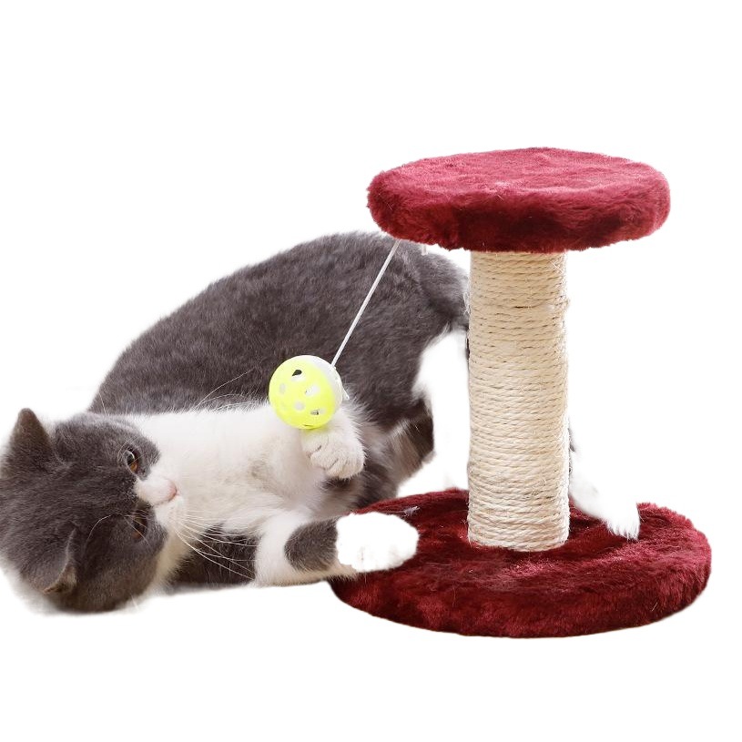 Juguete para gatos sisal marco de escalada para gatos garra de molienda para gatos para aliviar el aburrimiento plataforma para gatos de doble capa resistente al desgaste y sin caspa juguete de entretenimiento para gatitos