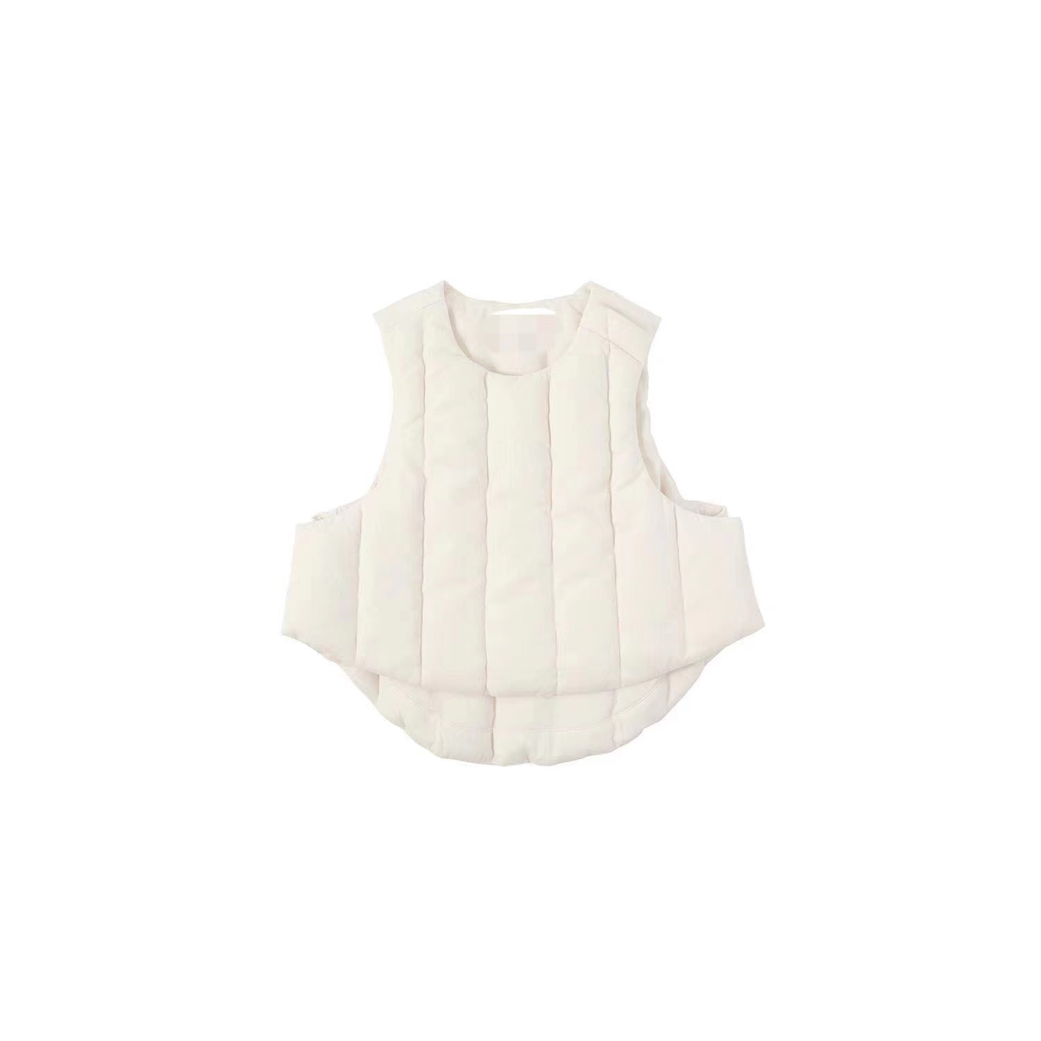 B front and rear irregular down vest XR