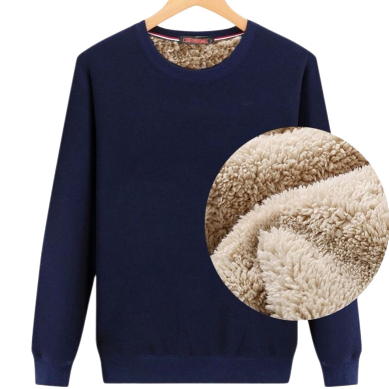 Winter Ultra-Thick Cashmere Sweatshirt for Men, Fleece-Lined, Thickeneded, Loose, Large Size, Round Neck, Warm Clothing, Pullover for Students and the Elderly Winter Ultra-Thick Cashmere Sweatshirt for Men, Fleece-Lined, Thickeneded, Loose, Large Size, Round Neck, Warm Clothing, Pullover for Students and the Elderly