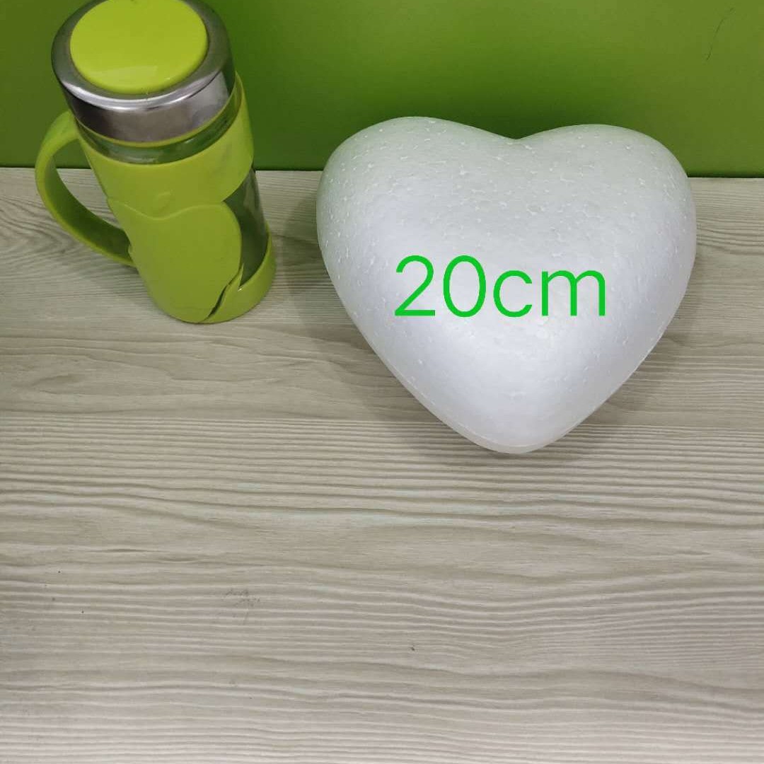 Baolilong espuma sólida tamaño del corazón melocotón medio amor decoración de la ventana boda apoyos pintados