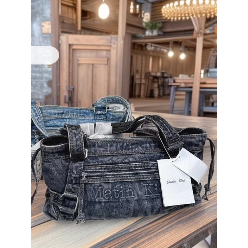 Korean Matin Retro Washed Denim Bag Women's Shoulder Armpit Bag Kim Cross-Border Casual Work Clothing Handbag Korean Matin Retro Washed Denim Bag Women's Shoulder Armpit Bag Kim Cross-Border Casual Work Clothing Handbag