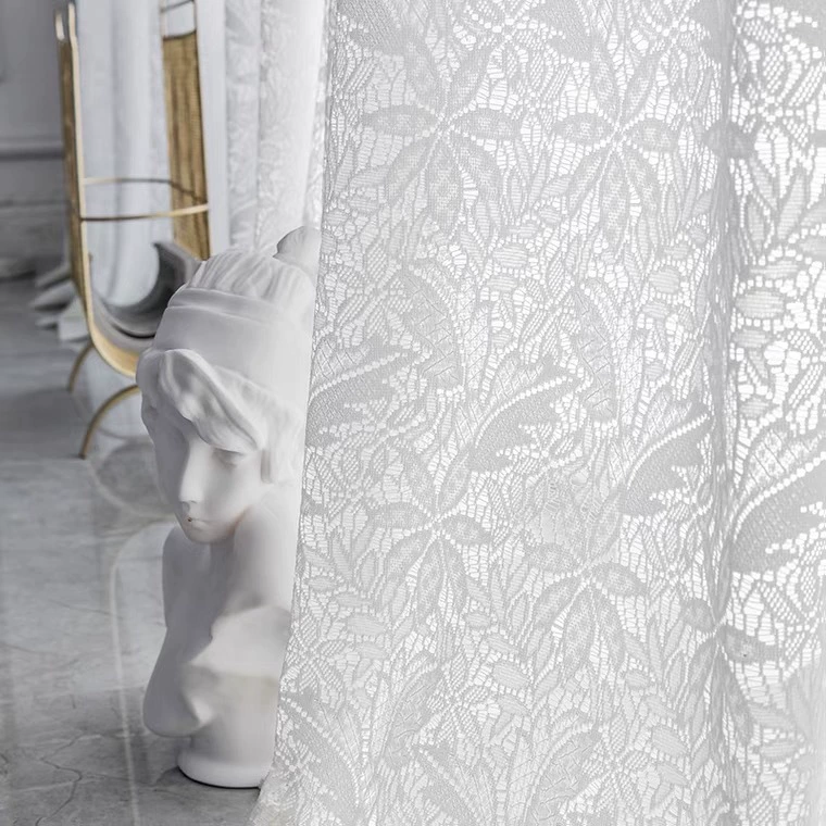 Lace curtain for living room, retro cloth, french style