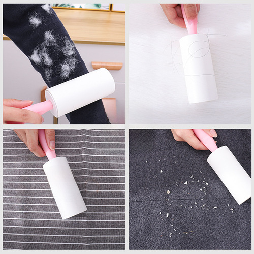 Factory Direct Sale New 10CM Pet Hair Roller Replacement Core Dehairing Tool Hair Sticking Paper Dust Absorbing Paper