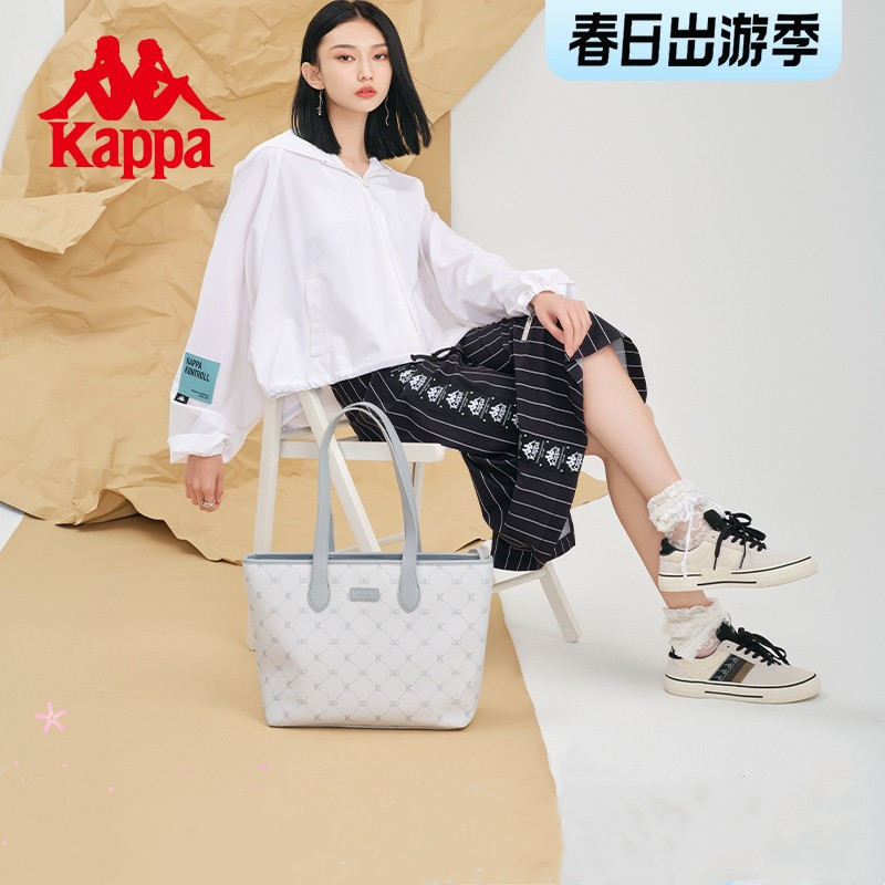 Kappa Kappa New Authentic Tote Bag Women's Niche Large-Capacity Commuter Shoulder Bag Versatile Laptop Bag Kappa Kappa New Authentic Tote Bag Women's Niche Large-Capacity Commuter Shoulder Bag Versatile Laptop Bag