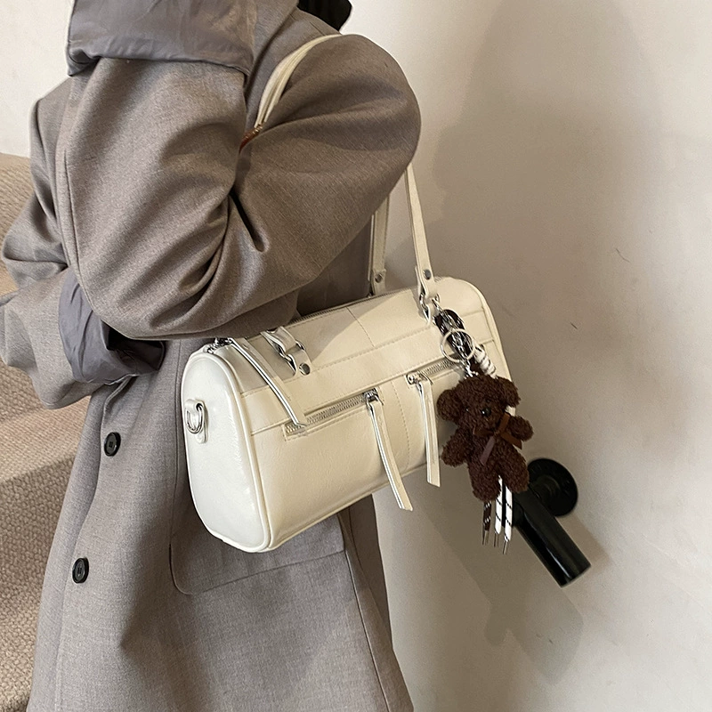 Retro pillow, capacious shoulder bag, handheld underarm bag