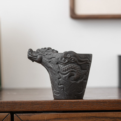 紫砂公道杯紫泥加厚耐热分茶器创意祥龙功夫茶杯茶海匀杯茶具配件|ms