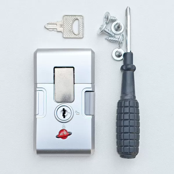 Screwdriver, 2 pieces, silver lock
