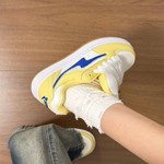 春秋款板鞋女闪电板鞋露丝同款小个子学院风厚底增高百搭潮流板鞋